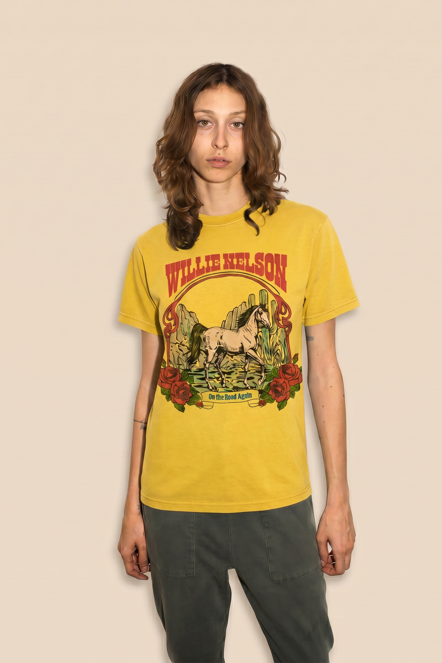 Willie Nelson Tobacco Leaf Tee