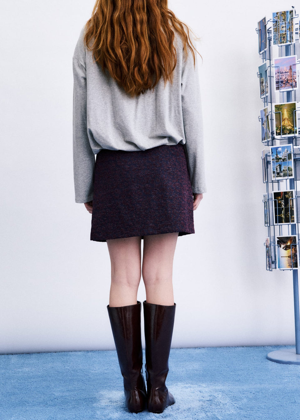 JEJU SKIRT BURGUNDY