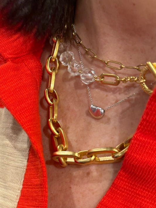 Sia Crystal Chandelier Necklace