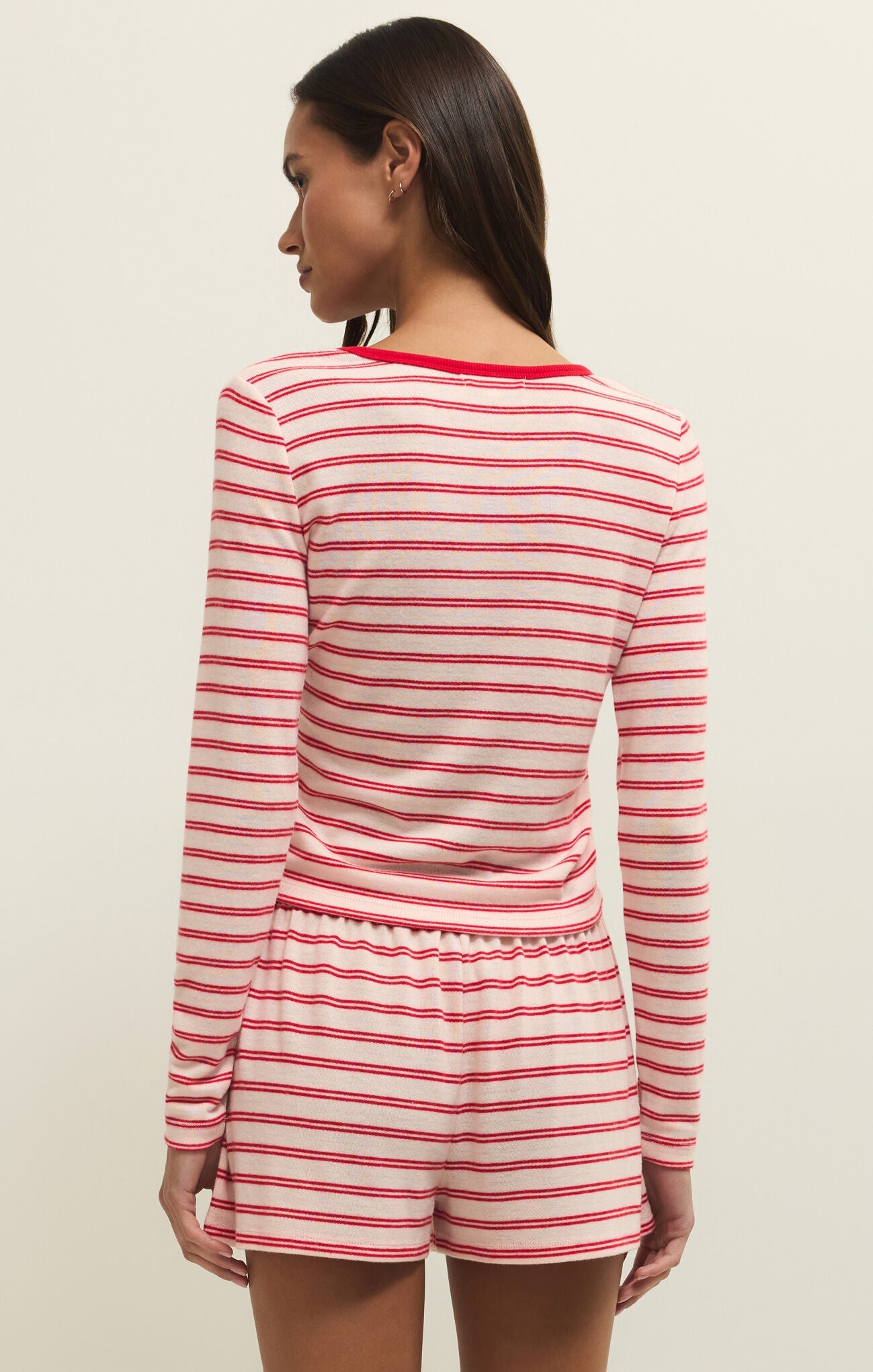 NIGHT IN STRIPES LONGSLEEVE TOP