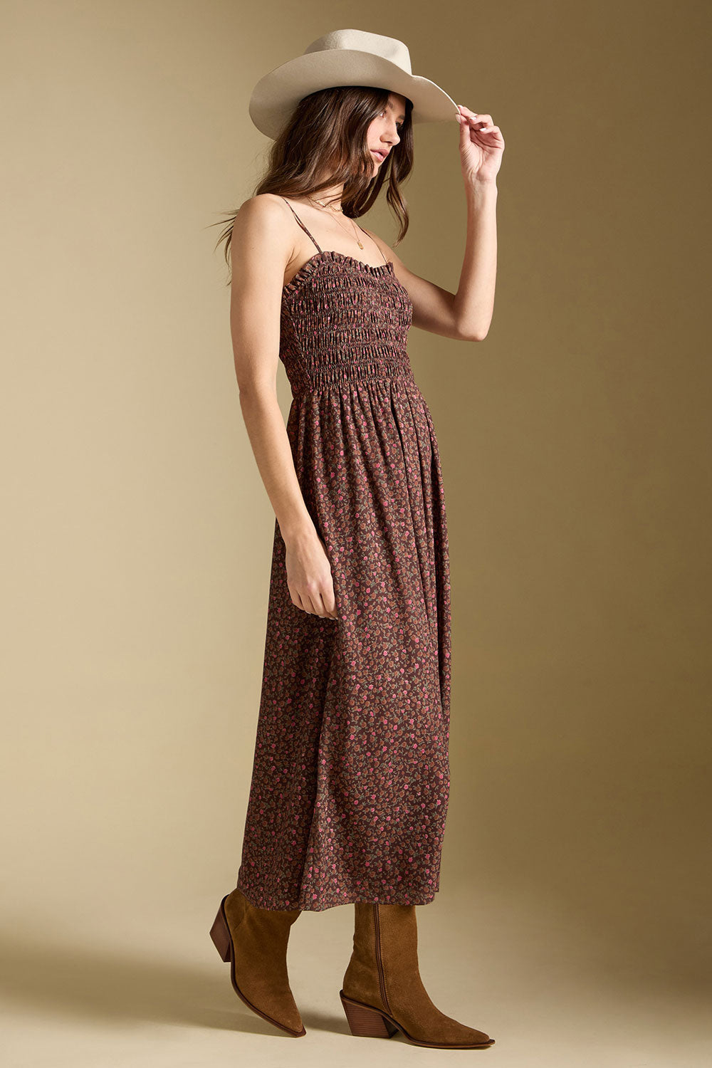 LAKEN MIDI DRESS