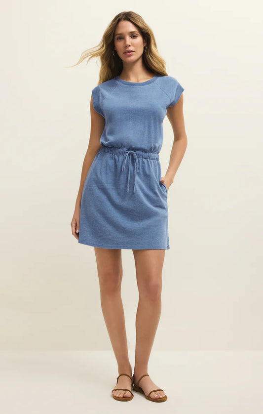 KALANI JERSEY DENIM MINI DRESS