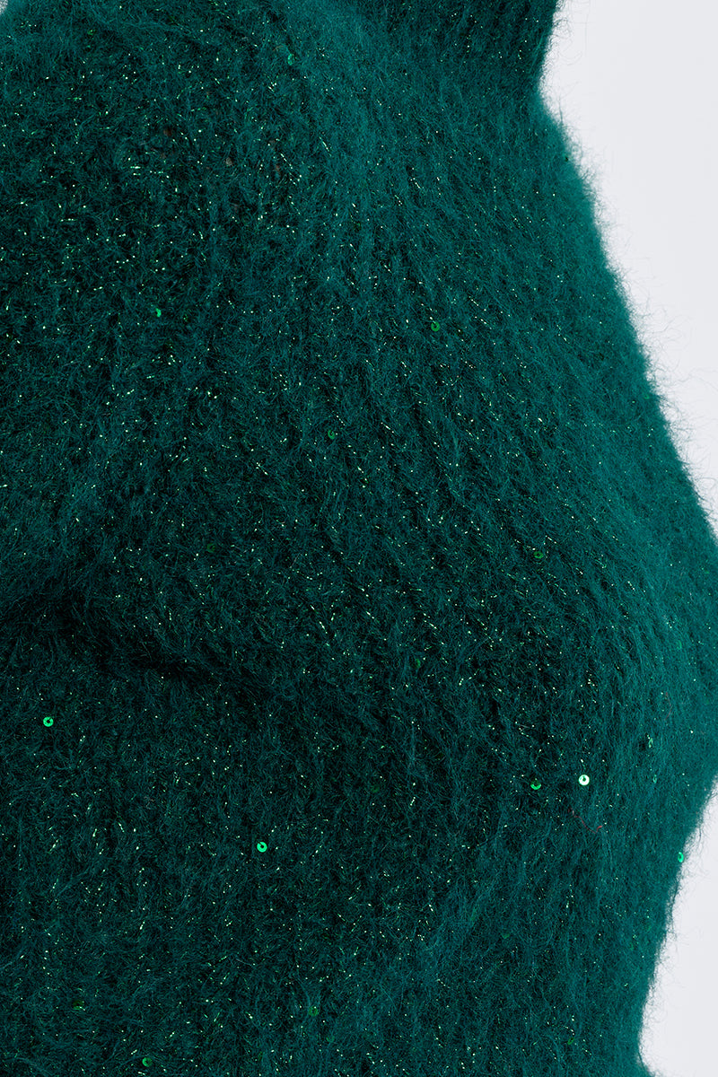 TURTLENECK SEQUINED SWEATER