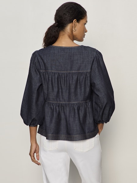 BY YOUR SIDE DENIM TOP