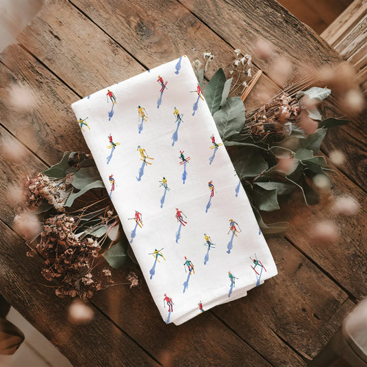 SKIERS TEA TOWEL