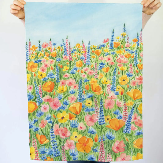 SPRING COLORS TEA TOWEL