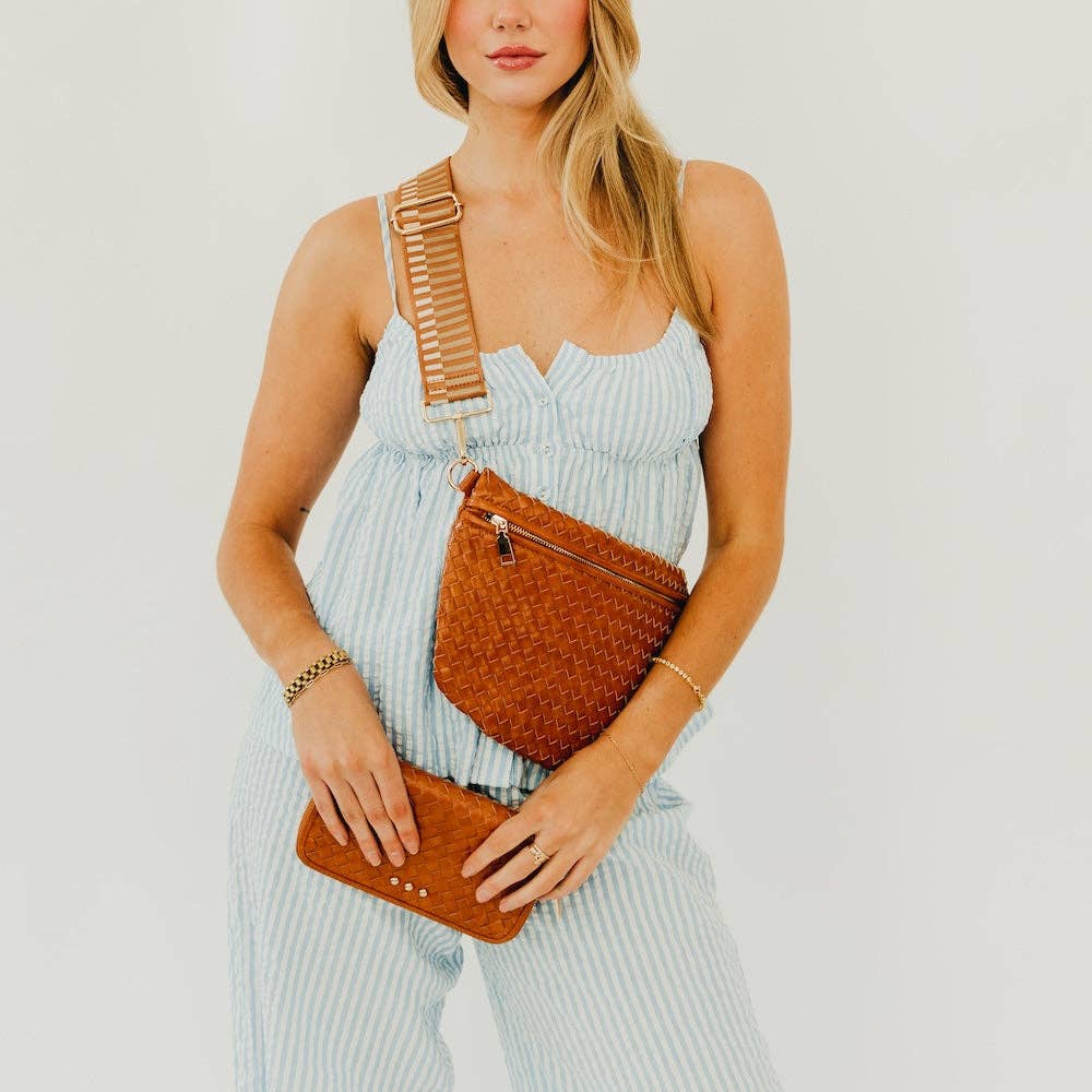 Westlyn Woven Bum Bag  Brown