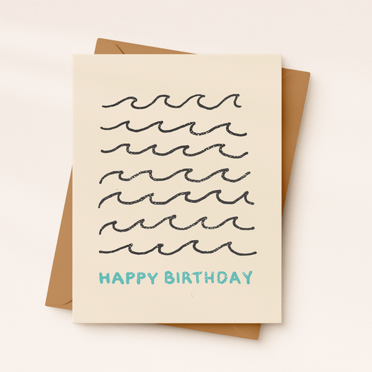 Happy Birthday Wave Card