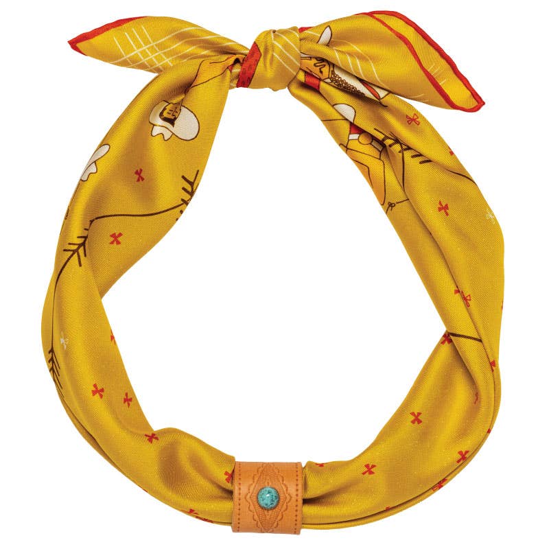 SILK SCARF  “Buck Up Buckaroo”