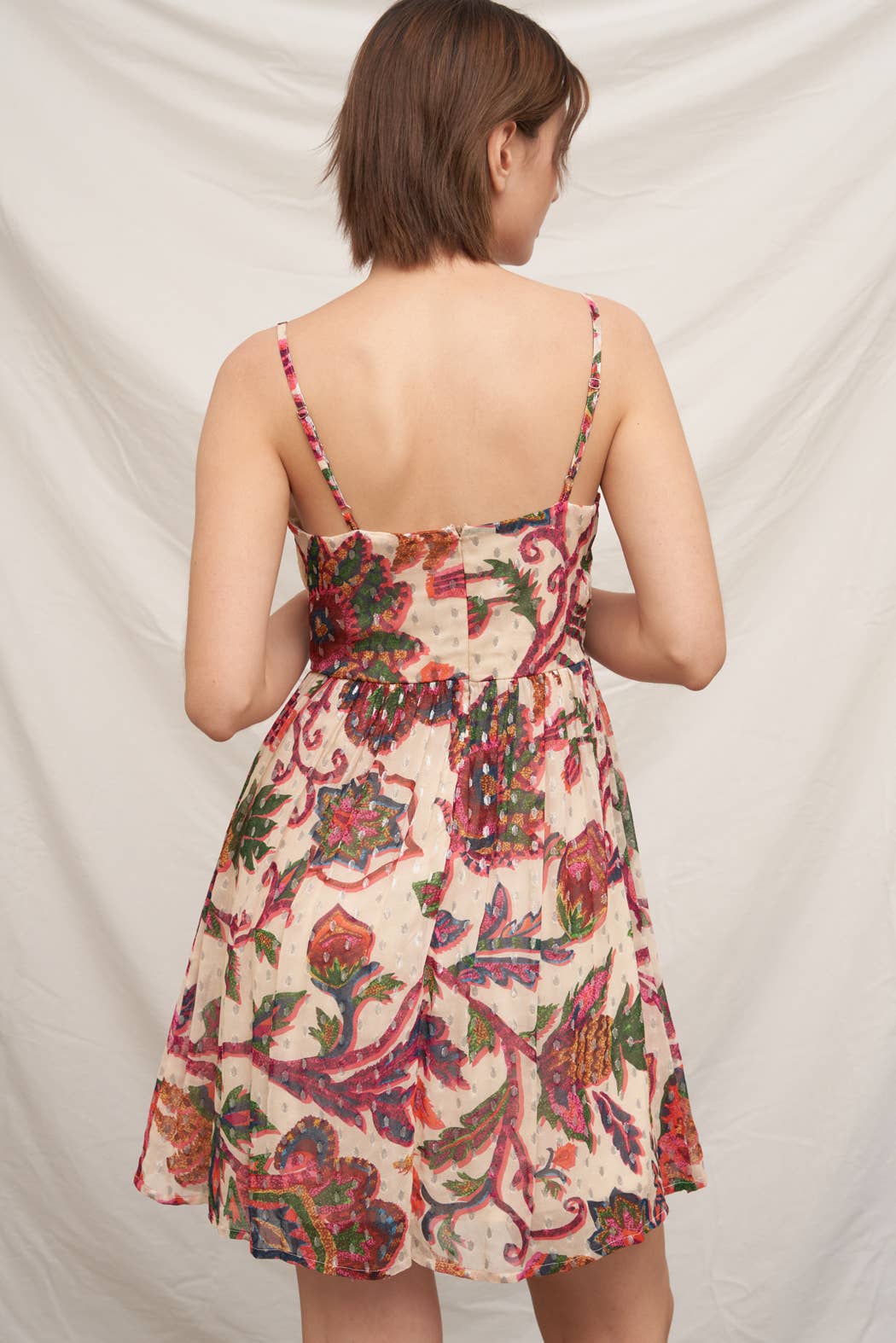 MINI DRESS WITH LUREX DOTS