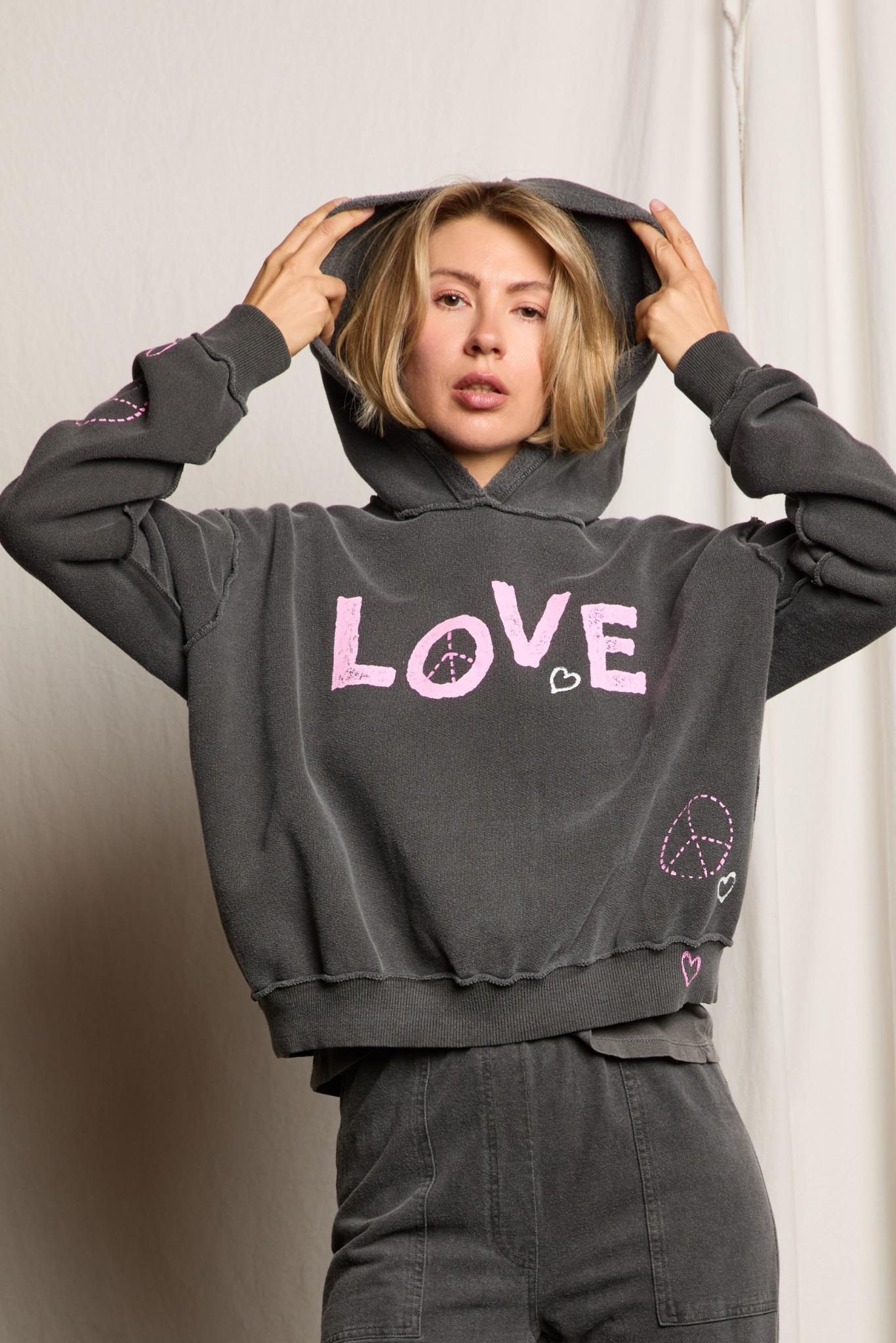 Pink Vandal Love Hoodie