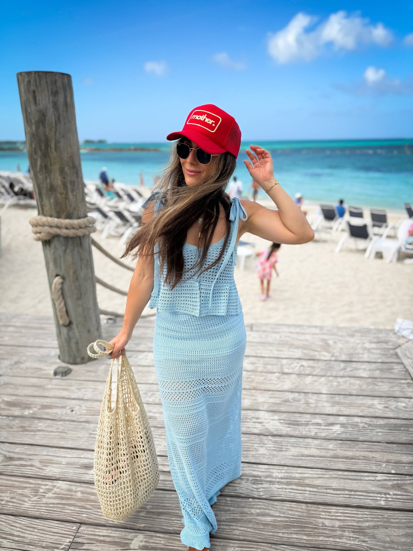 Mother Patch Trucker Hat - Red: Red