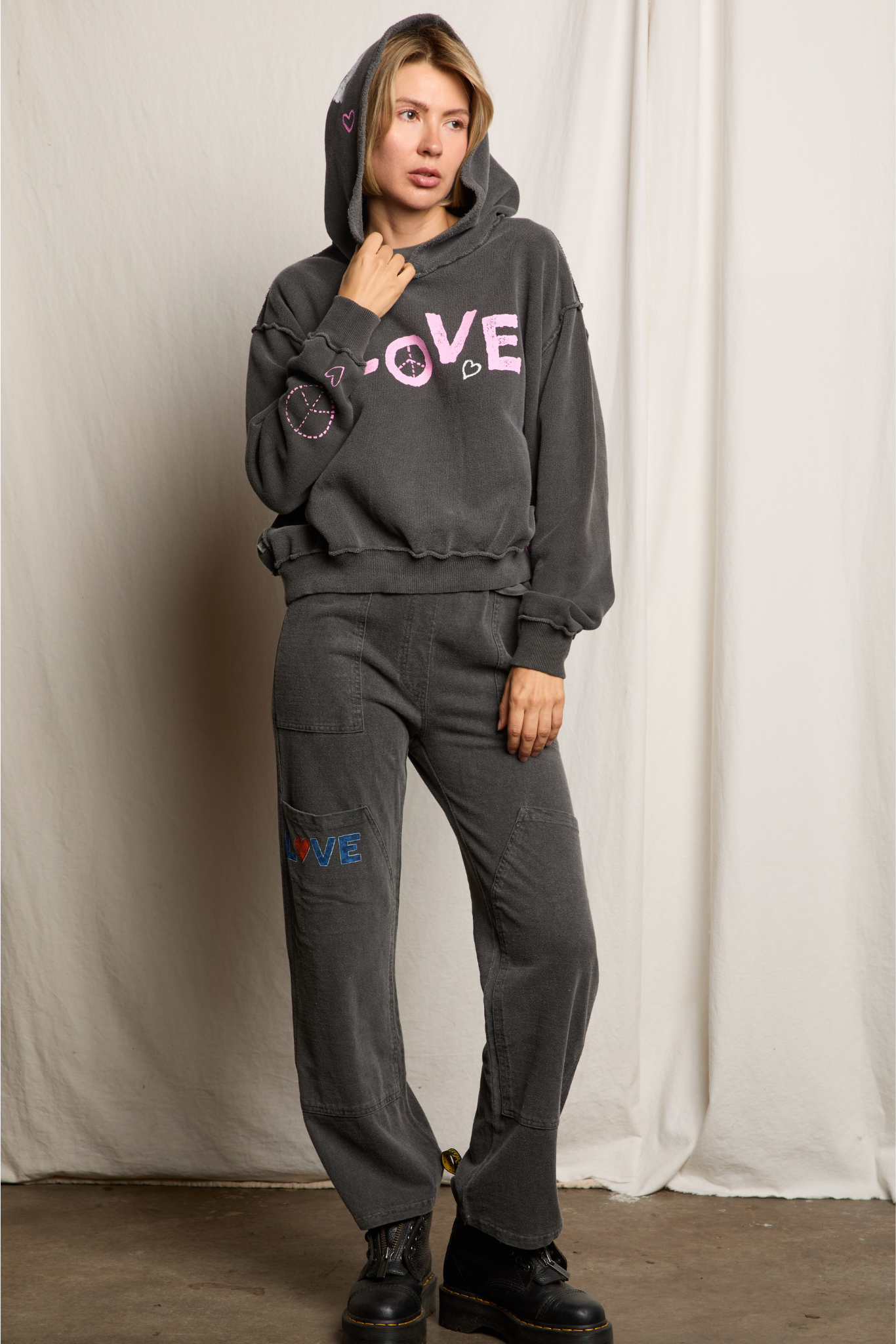 Pink Vandal Love Hoodie