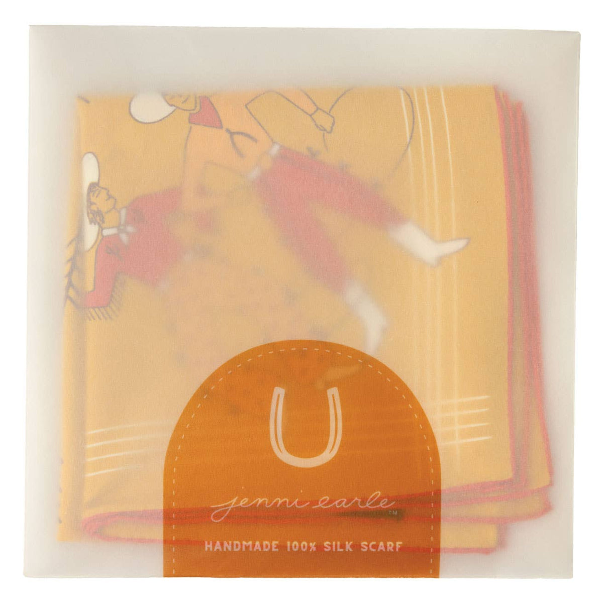 SILK SCARF  “Buck Up Buckaroo”