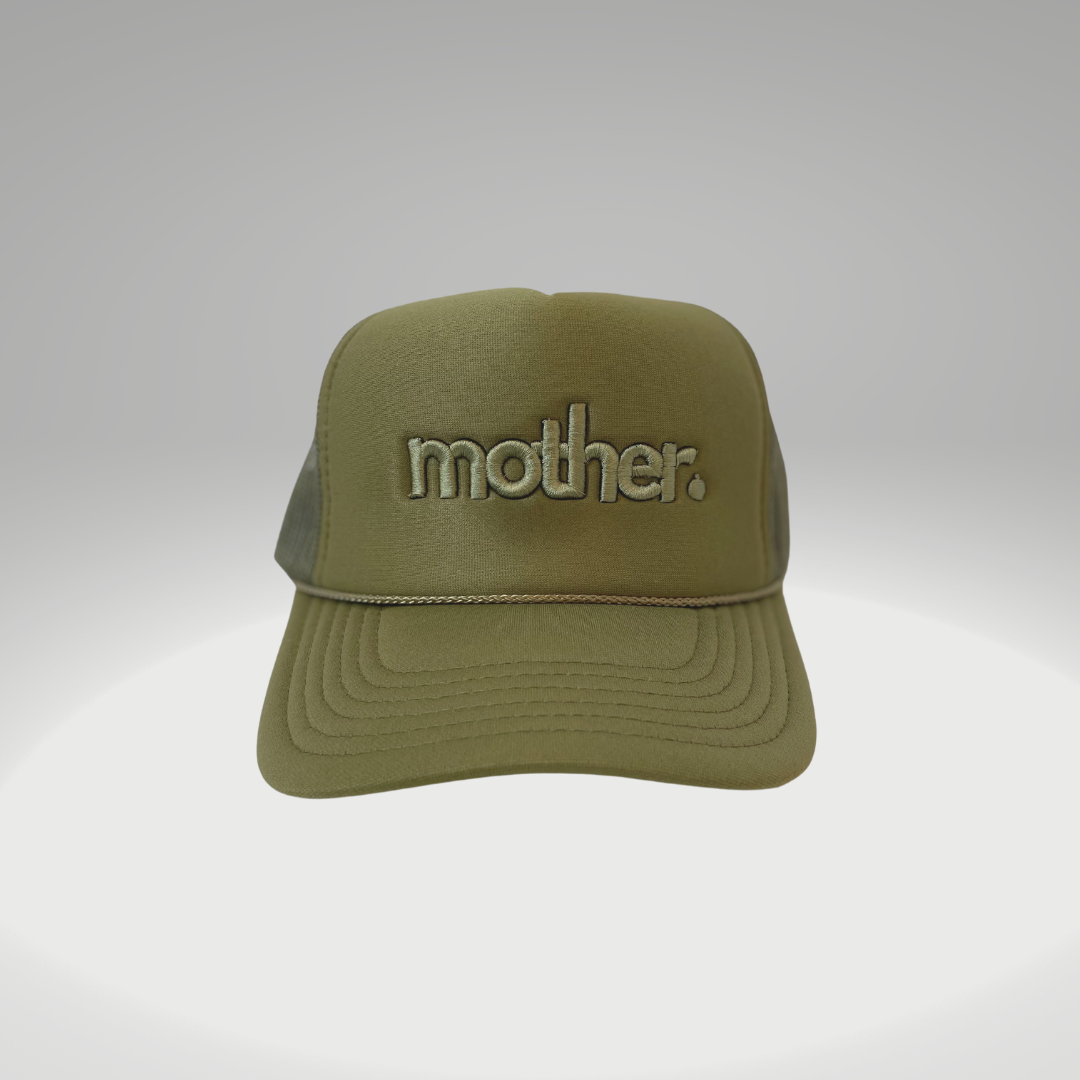 "mother." Embroidered Trucker Hat