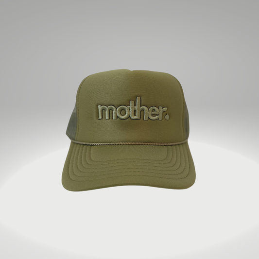 "mother." Embroidered Trucker Hat