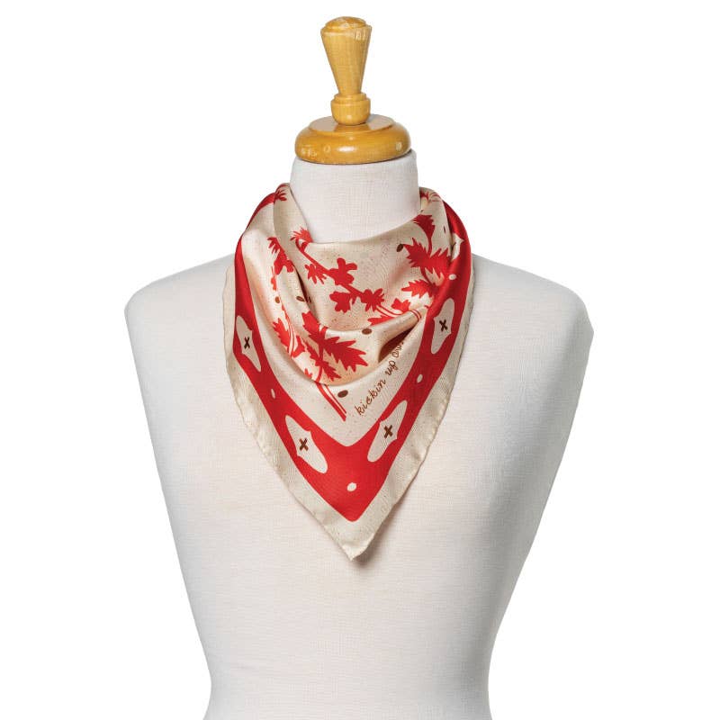 SILK SCARF  “Kickin' Up Dust”