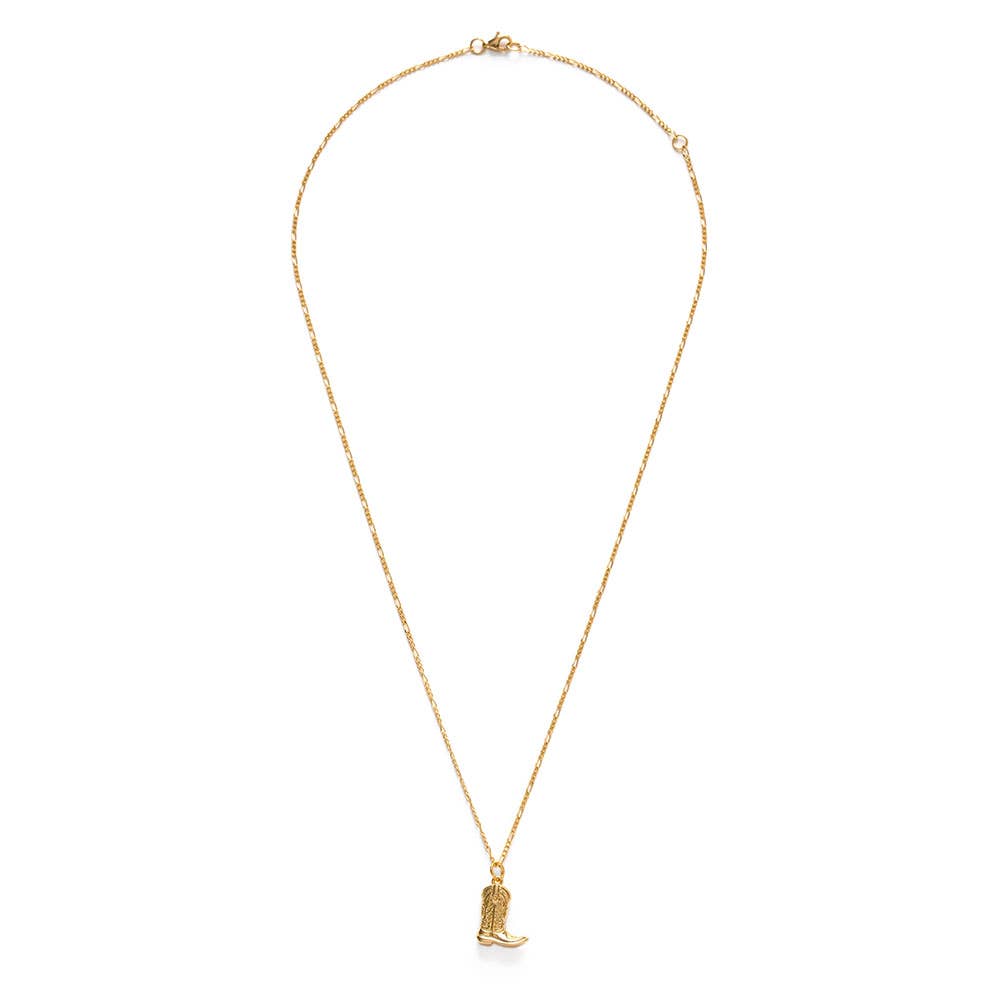 COWBOY BOOT CHARM NECKLACE