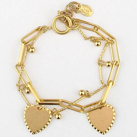 TWO HEARTS BRACELET