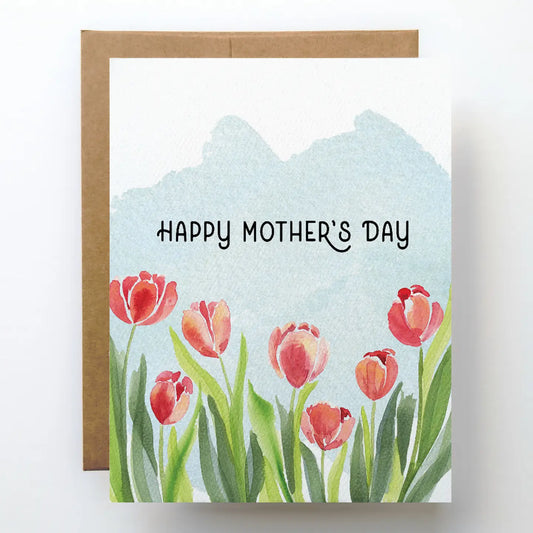 SPRING TULIP HAPPY MOTHER'S DAY CARD