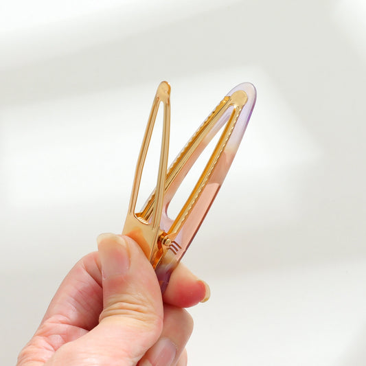 POINTED CAT FACE BARRETTES