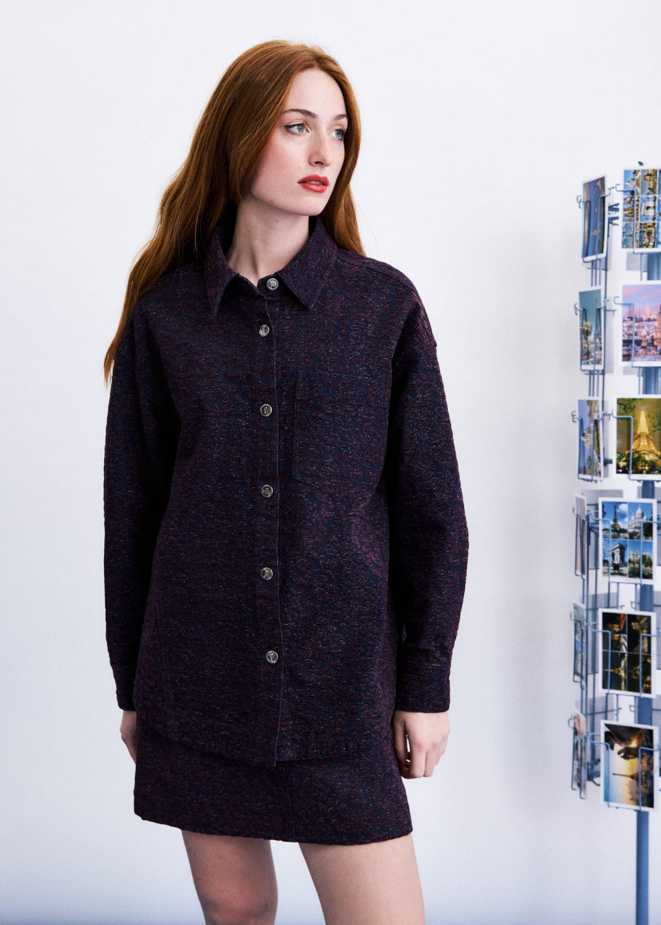 HONGDAE OVERSHIRT BURGUNDY