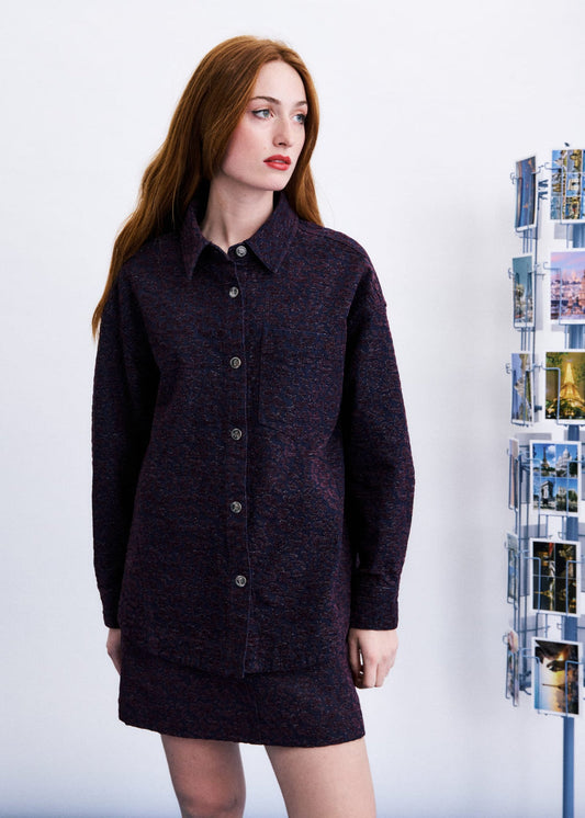 HONGDAE OVERSHIRT BURGUNDY