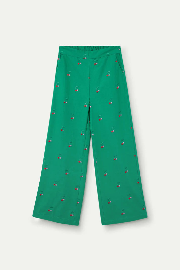 GREEN CHERRY TROUSERS
