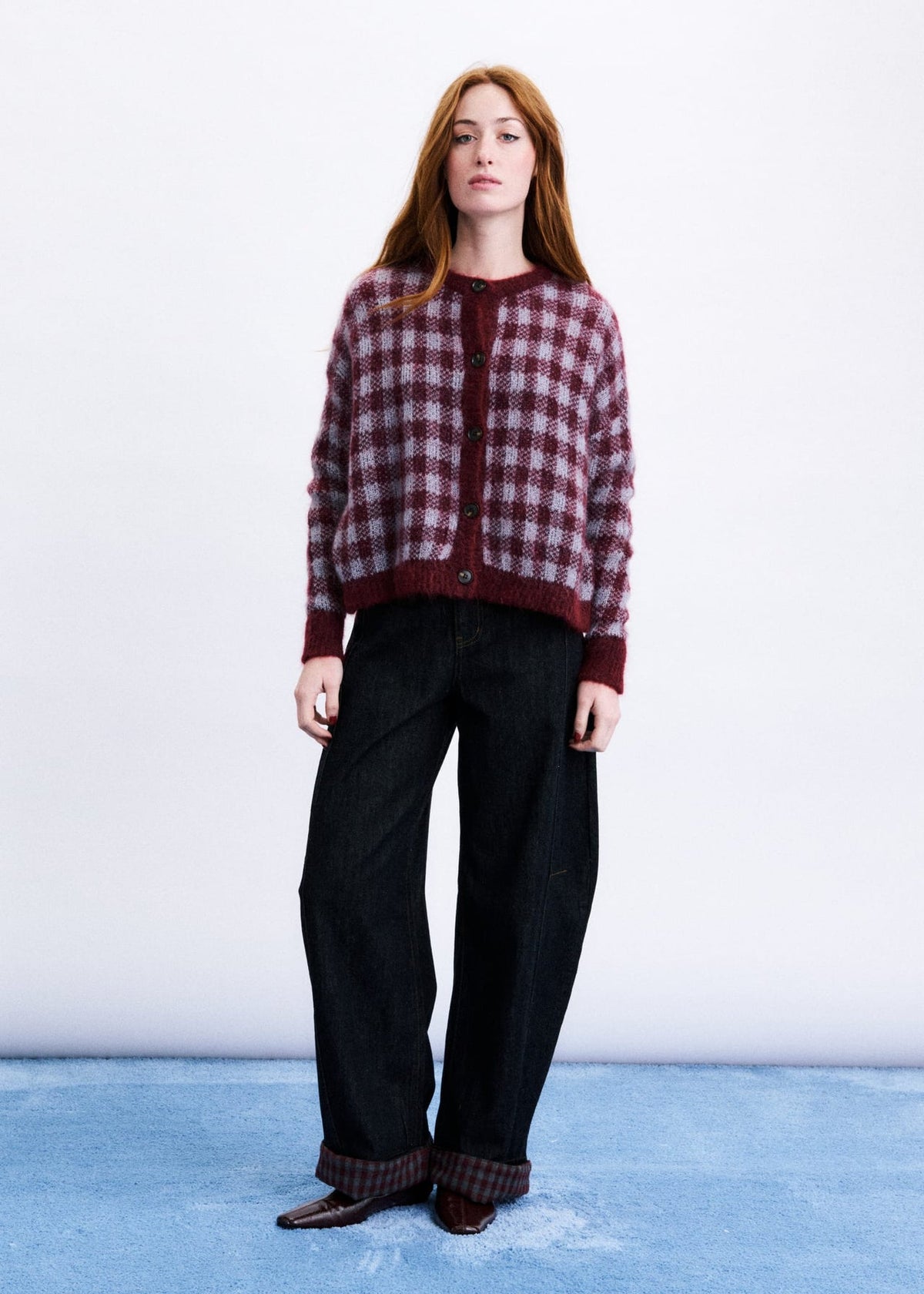 AOMORI CARDIGAN BURGUNDY