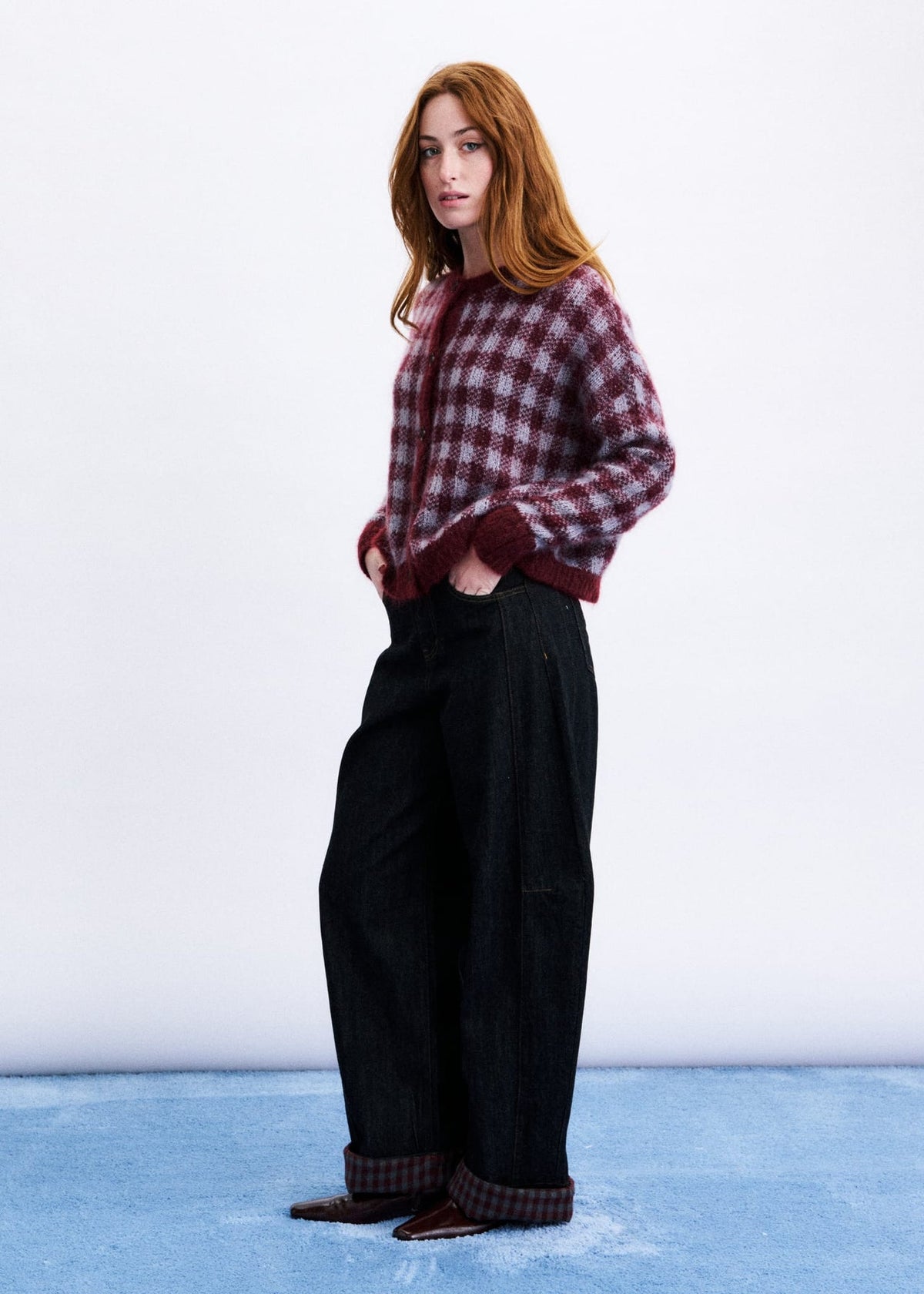 AOMORI CARDIGAN BURGUNDY