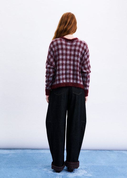AOMORI CARDIGAN BURGUNDY