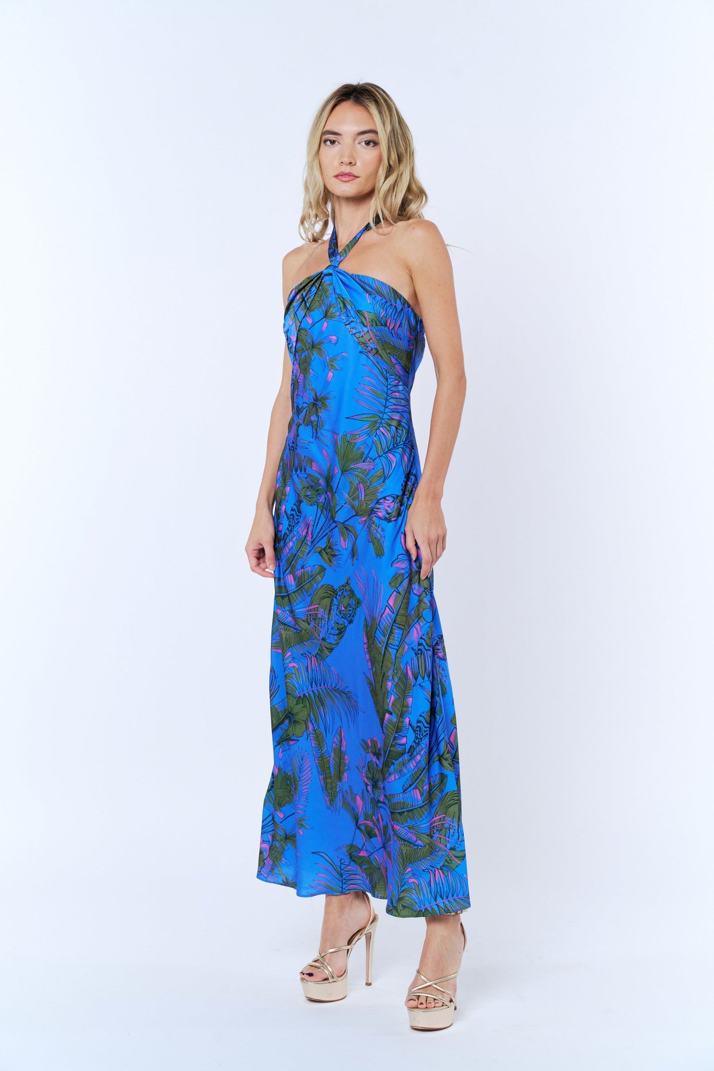 RUNE HALTER MAXI DRESS