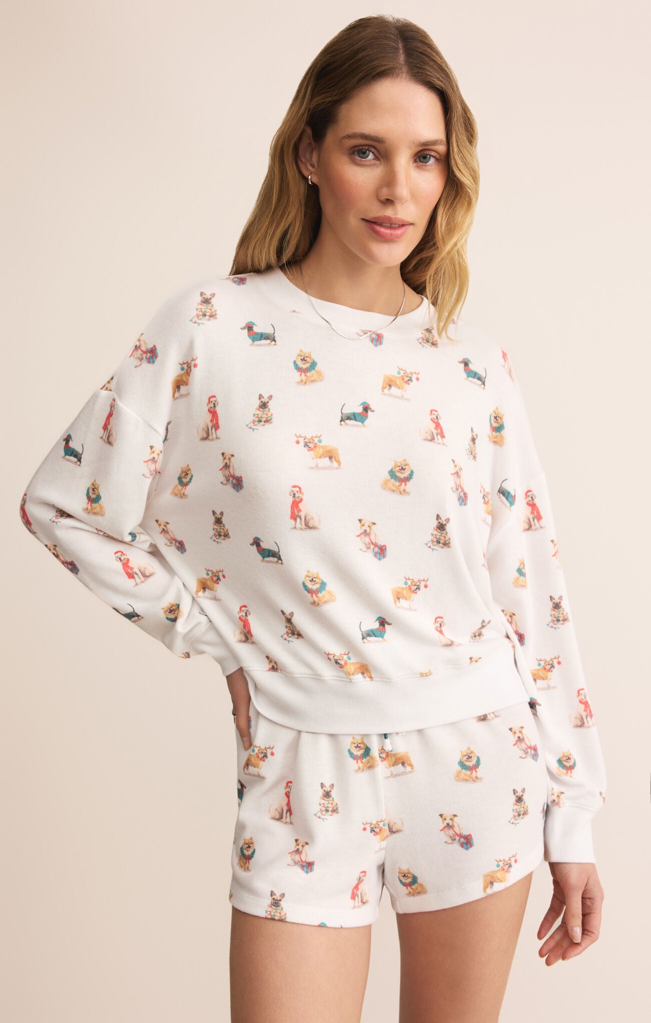 COZY UP PUP LONG SLEEVES TOP