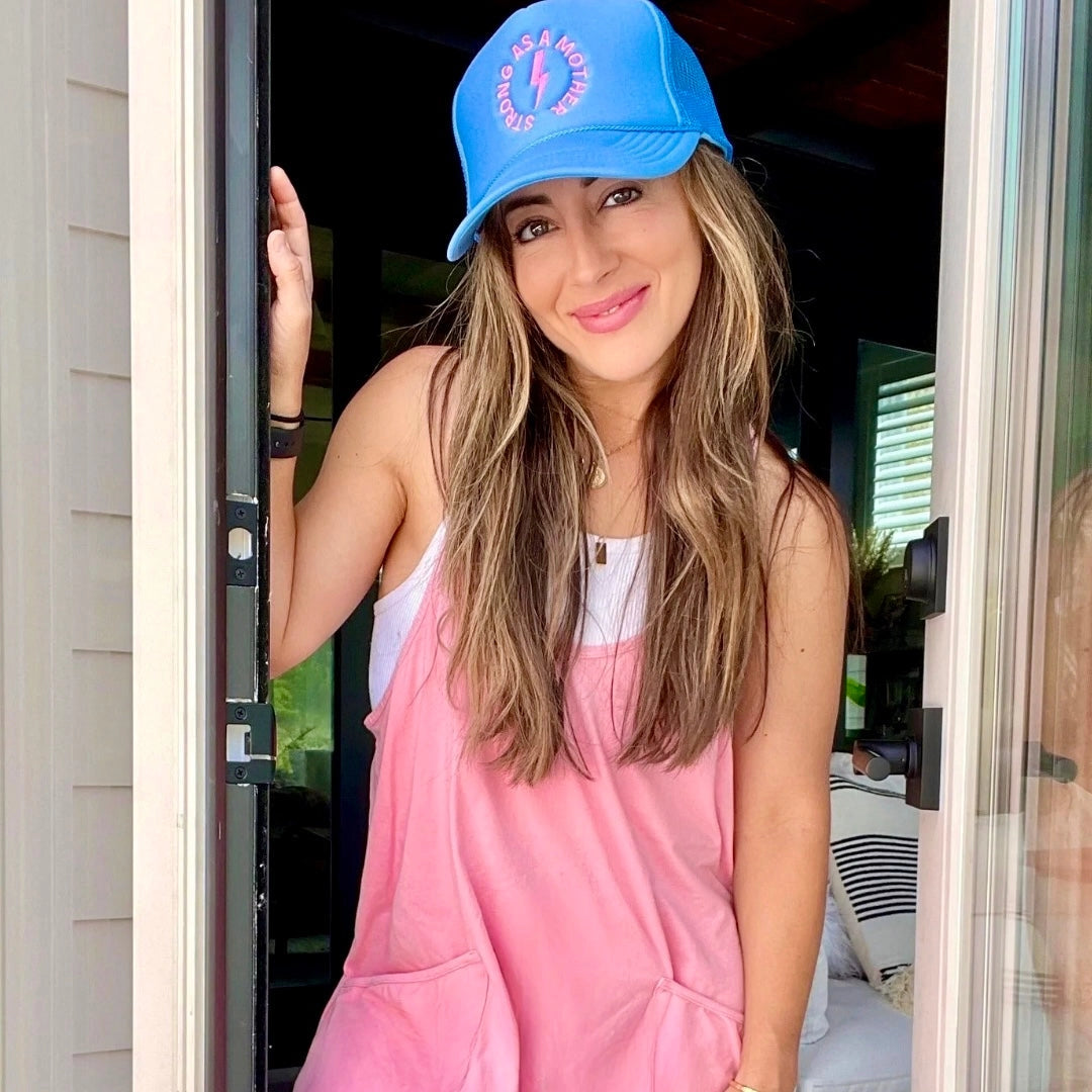 Strong As A Mother® EMBROIDERED TRUCKER HAT