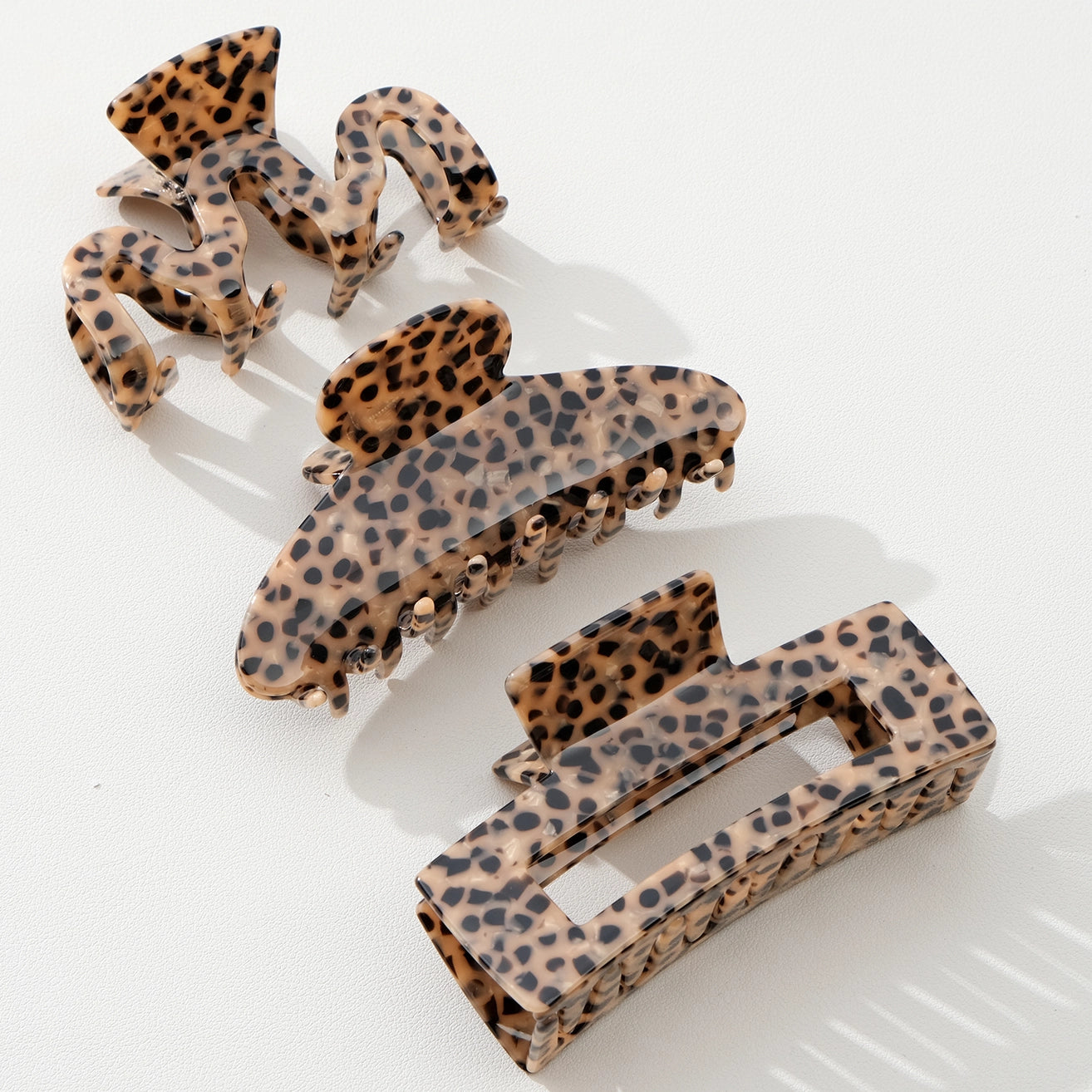 WILD LEOPARD LARGE CLAW CLIPS