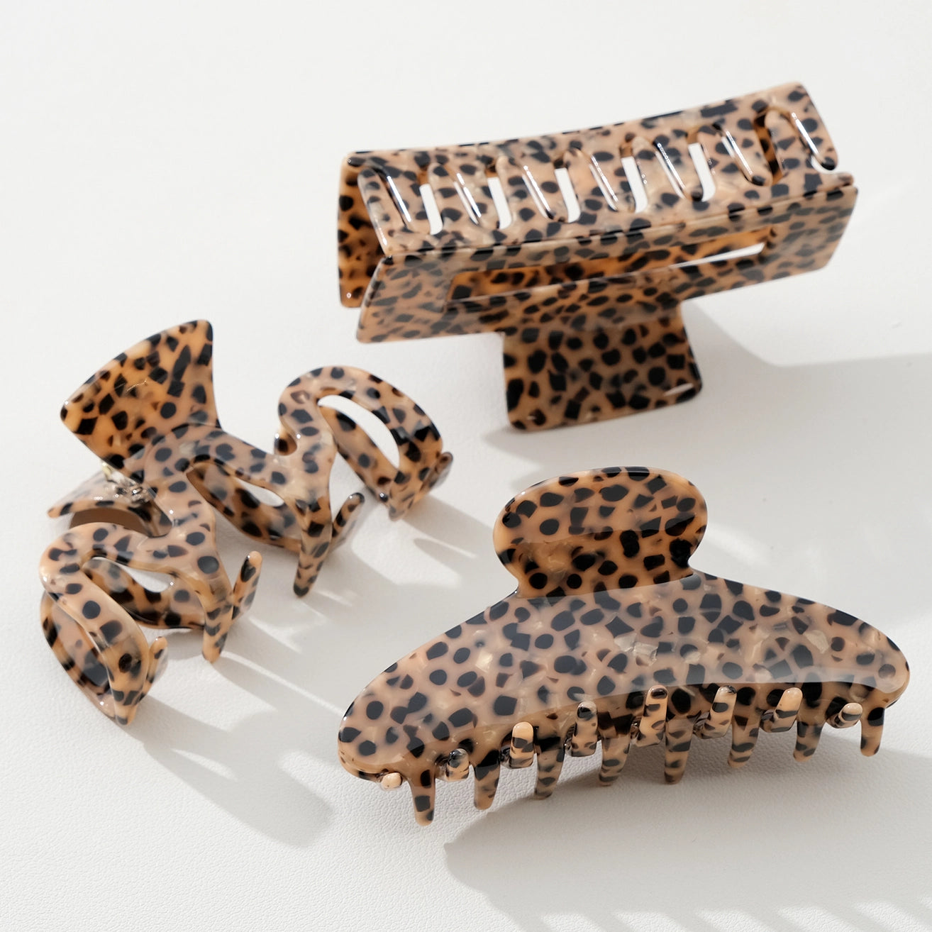 WILD LEOPARD LARGE CLAW CLIPS