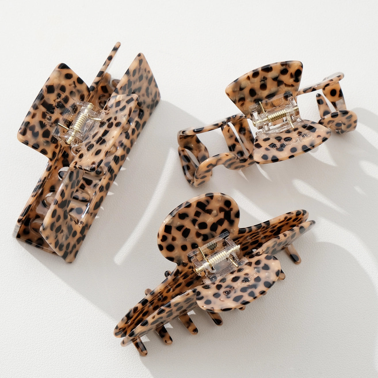 WILD LEOPARD LARGE CLAW CLIPS