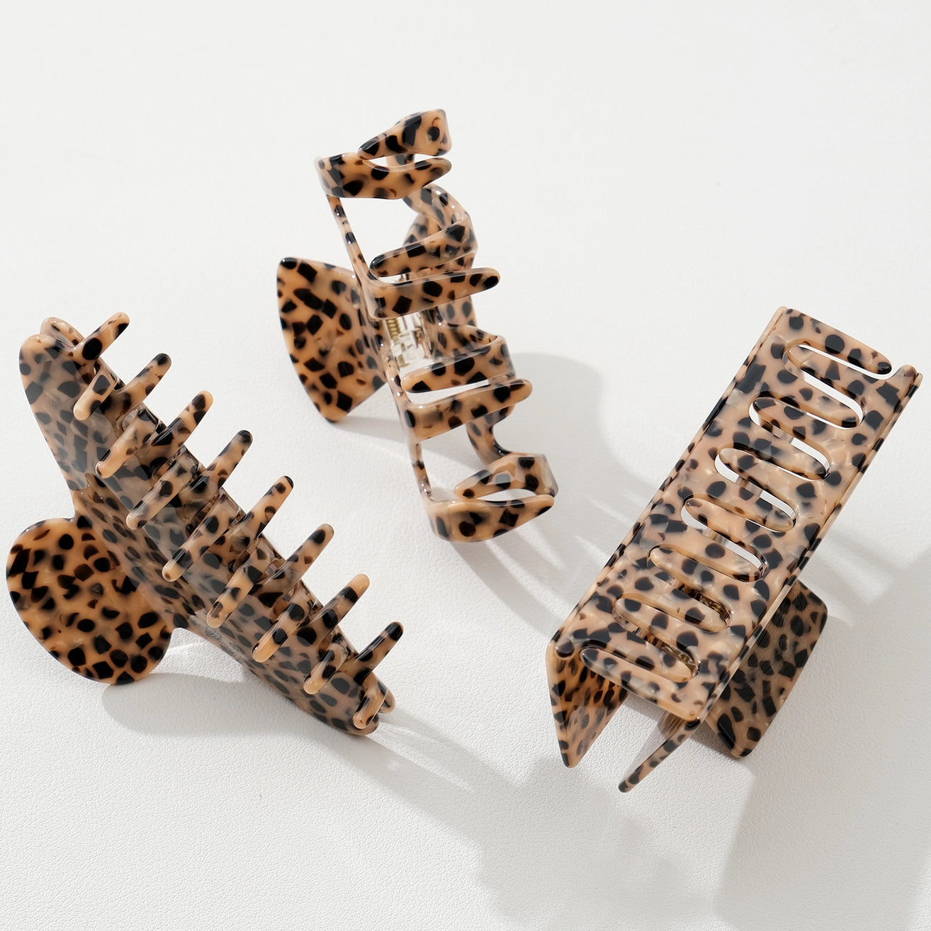 WILD LEOPARD LARGE CLAW CLIPS