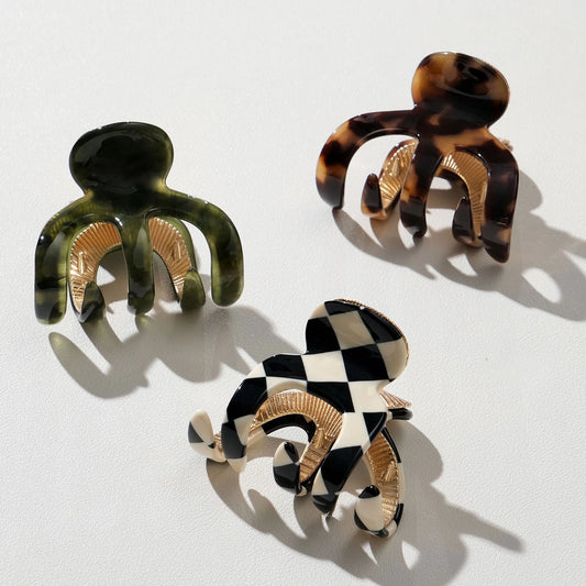 SMALL OCTOPUS METAL CLAW CLIP