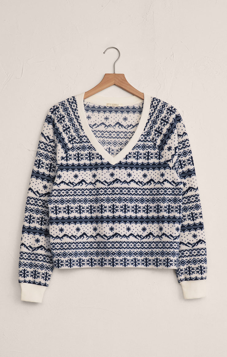 SLOPES FAIRISLE LONG SLEEVE TOP