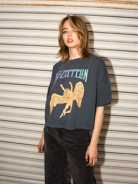 Led Zeppelin Swan Cropped Tee