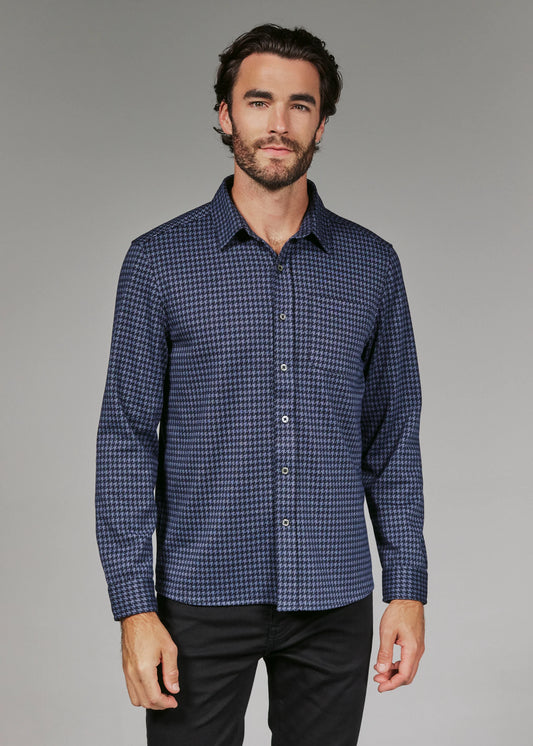 GENERATION™ HOUNDSTOOTH KNIT SHIRT