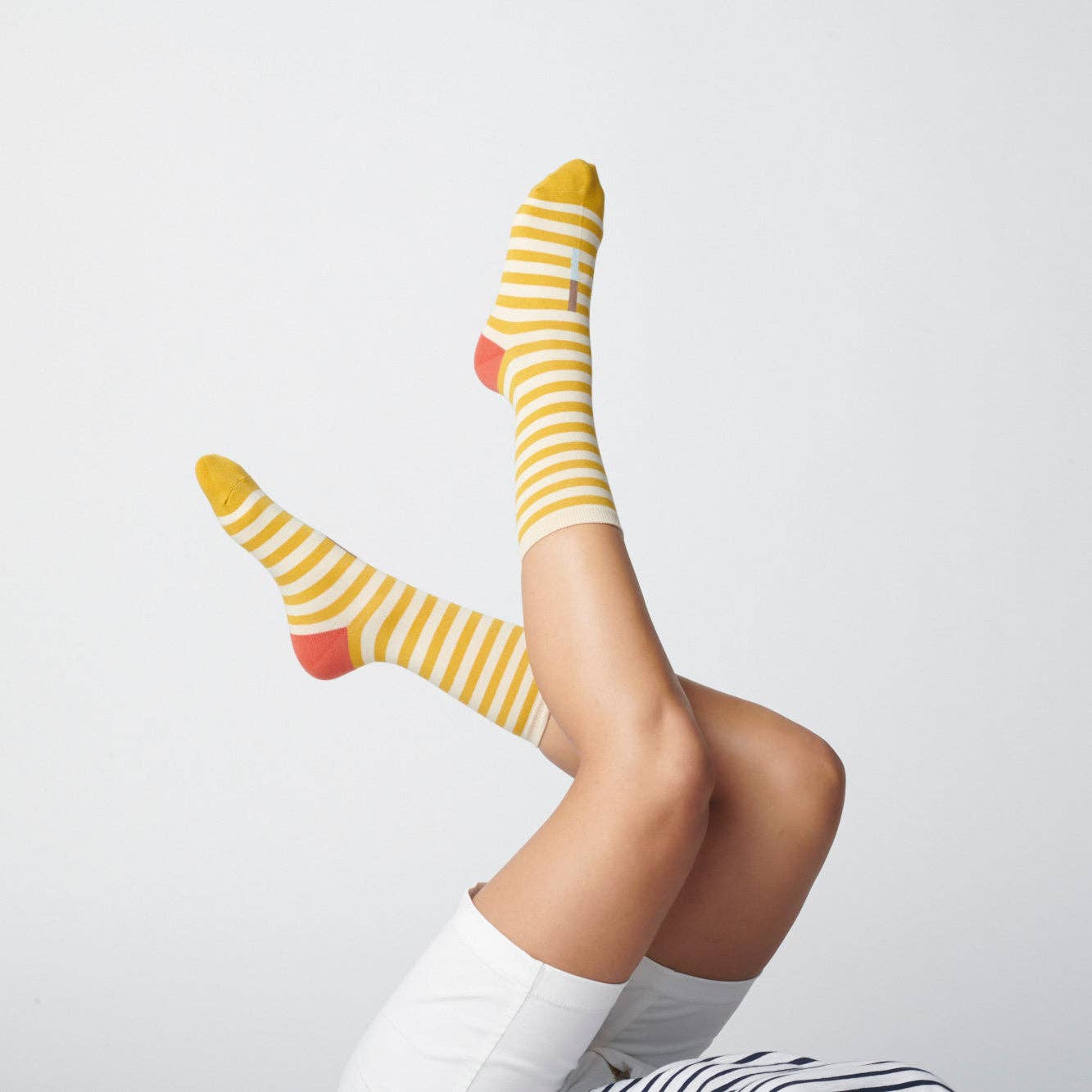 EUREKA STRIPED CREW SOCKS
