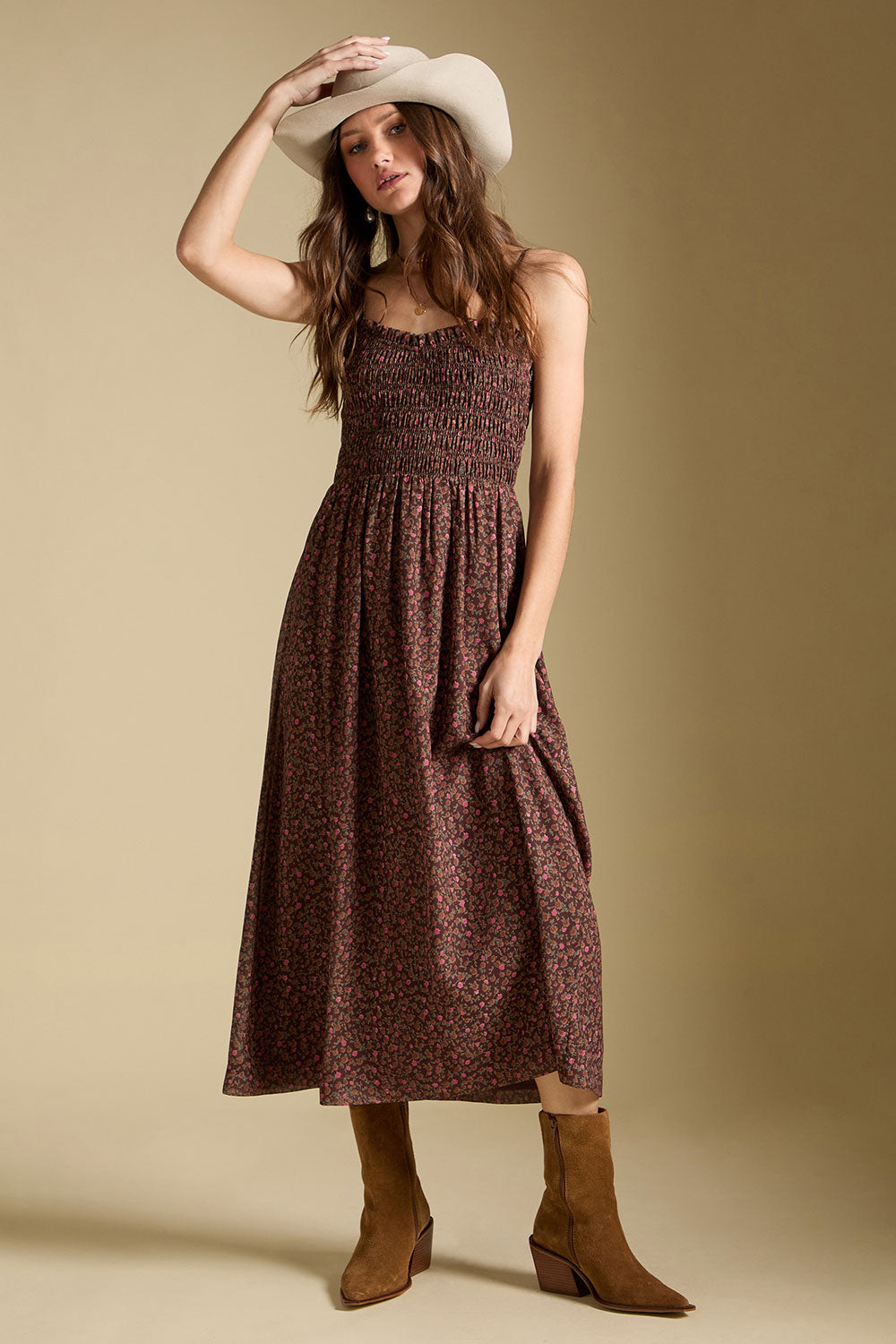 LAKEN MIDI DRESS