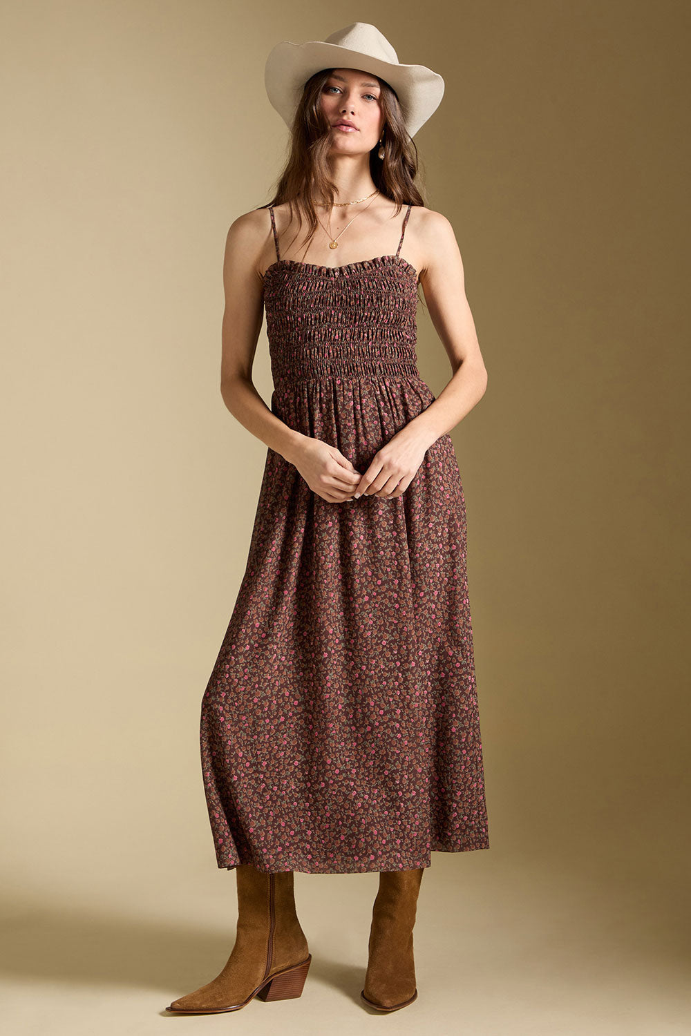 LAKEN MIDI DRESS