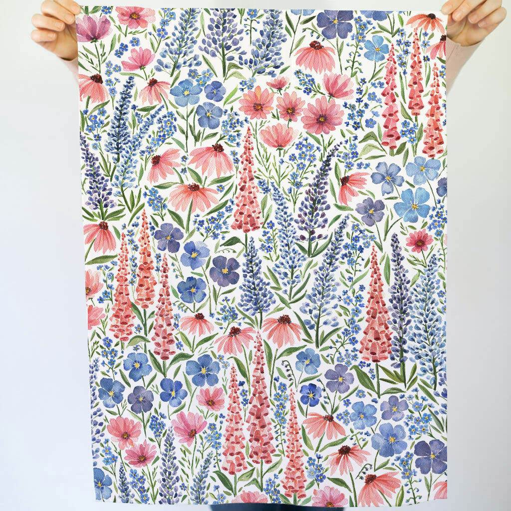 SPRING COLORS TEA TOWEL
