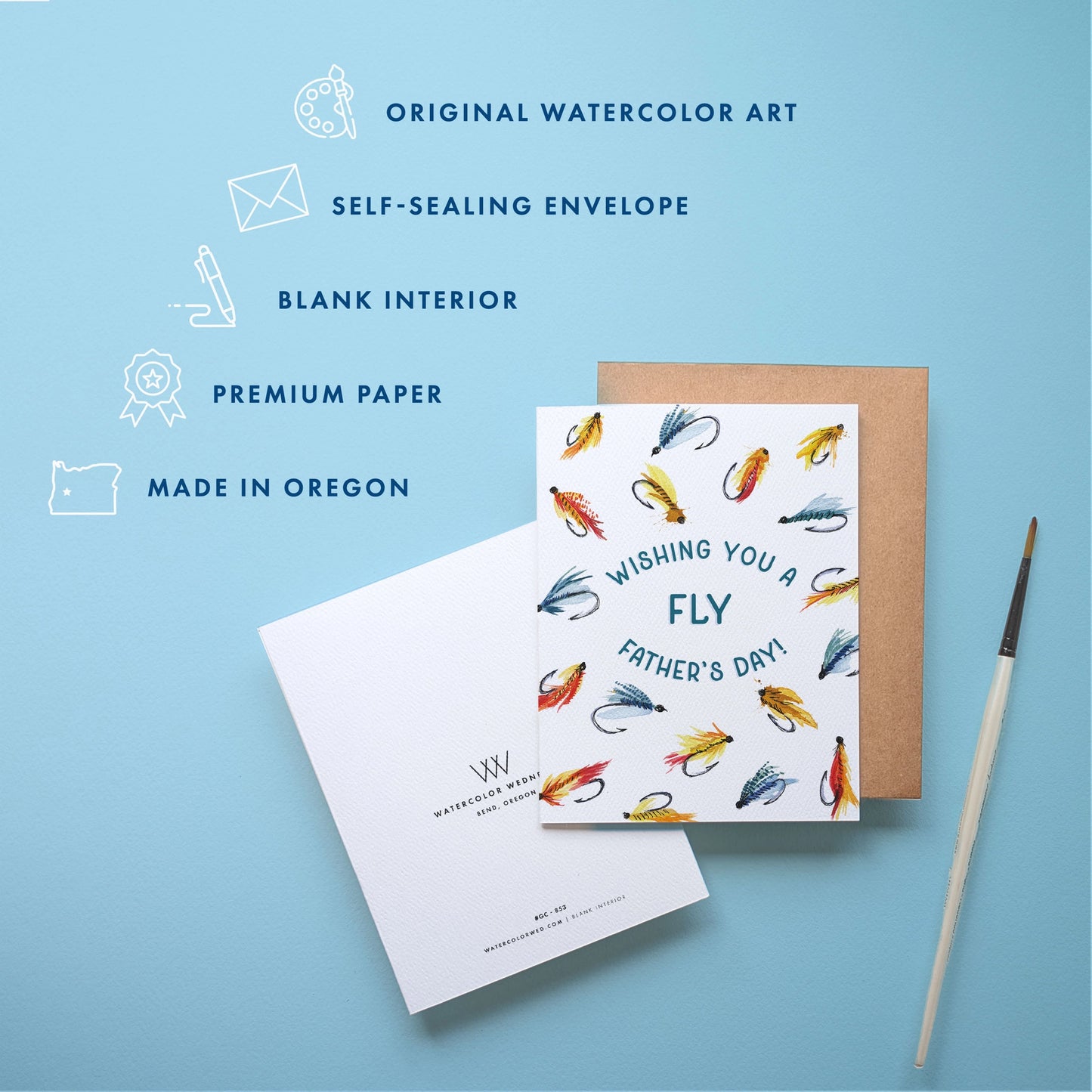 FLY FISHING FATHER'S DAY CARD