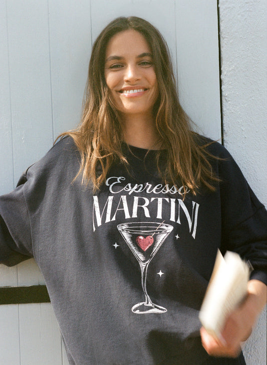 OVERSIZED MARTINI SWEATSHIRT