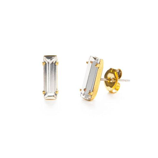 BAGUETTE STUD EARRINGS
