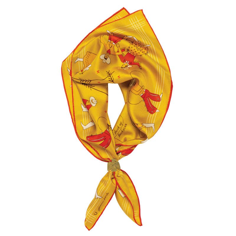 SILK SCARF  “Buck Up Buckaroo”